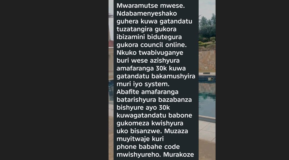 NCNMRwanda's tweet photo. Turabamenyesha ko NCNM ntaho ihuriye n'ibi bikorwa nk'uko bamwe bakomeje kubitubaza. Murakoze. https://t.co/TBfh9jlkLO