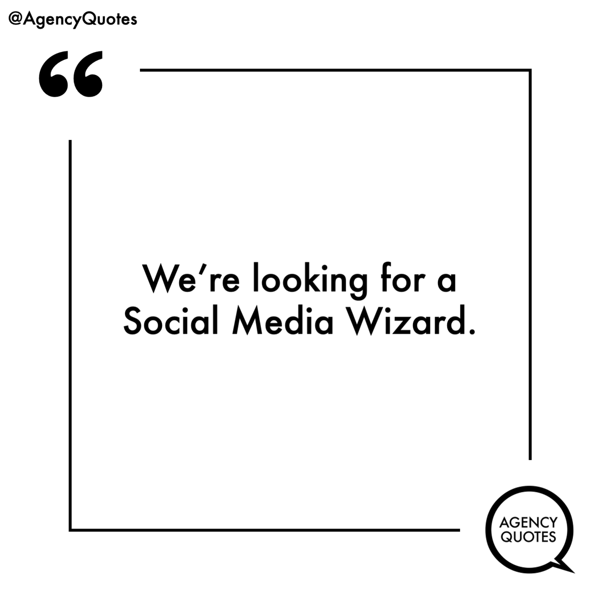 AgencyQuotes's tweet image. Same thing, perhaps?

One Minute Brief of the Day:
Create posters to advertise #Magicians 

@OneMinuteBriefs