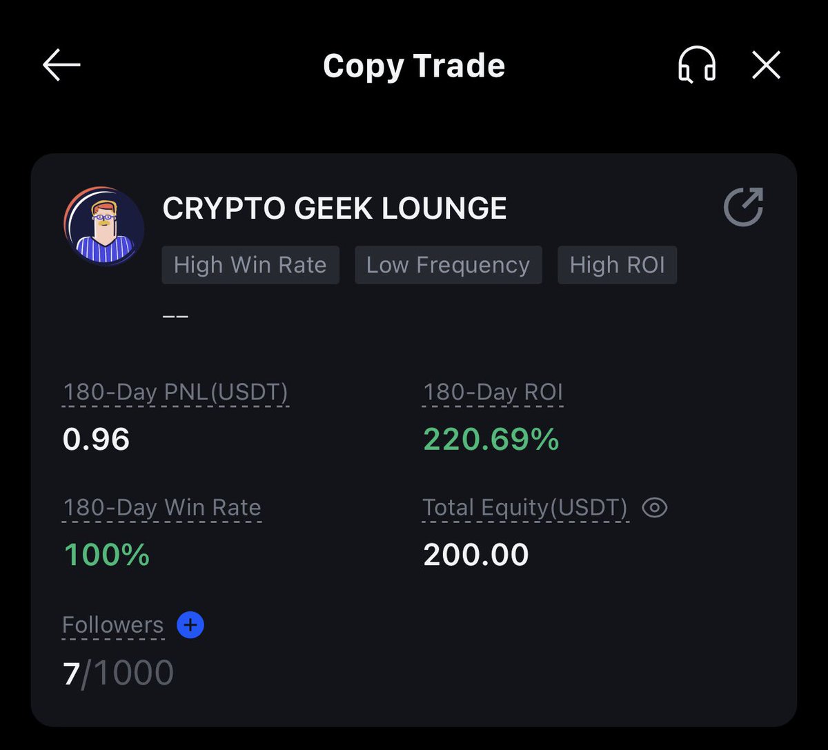 CRYPTO GEEK LOUNGE 💠

- NEW COPY TRADING CHALLENGE 📍

- Make An account on mexc under my referral link here : mexc.com/acquisition/cu…

JOIN COPY TRADING HERE : futures.greentreeone.com/futures/copyTr… <a href="/here/">HERE Technologies</a>
