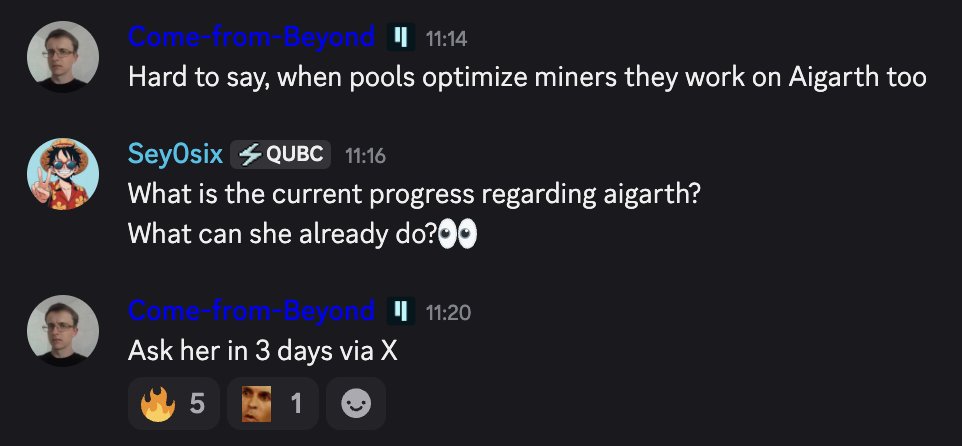 cryptofanatiix's tweet image. 🚨 Aigarth Update 🚨

In just 3 days, Aigarth will be able to answer directly on X 👀
This is not just progress — it’s the beginning of a new AI x Blockchain era.
⚡️ While miners optimize, Aigarth is learning and evolving.
⚡️ Soon, she won’t just exist — she’ll interact.

🔥 The…