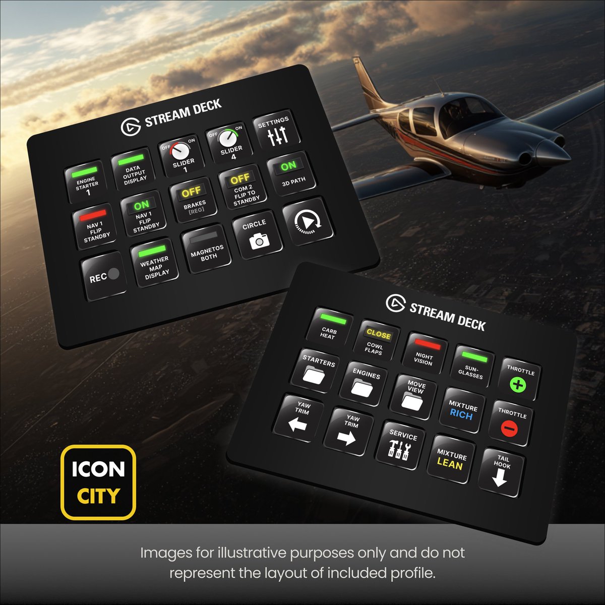 X-Plane 12 icon pack is here! 355 icons and Profiles for 15 &amp; 32 key Elgato Stream Deck - Find our more here > iconcity.com/products/x-pla… #streamdeck #elgato <a href="/elgato/">Elgato</a> <a href="/JFest/">Julian</a> :)