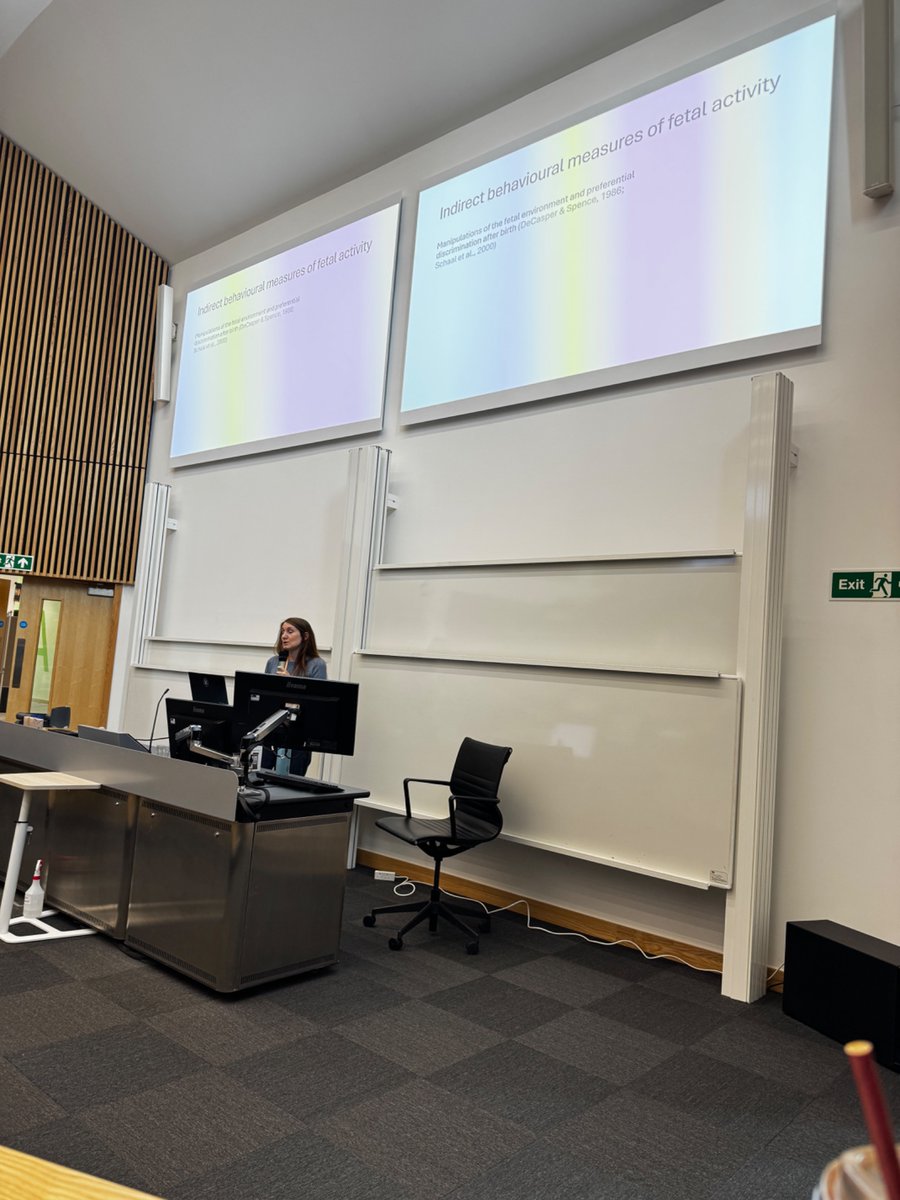 Two brilliant talks from Chiara Capparini and Betul Teskin in Talk Session 4, focussed on prenatal experimental methods and the foetal experience in utero.