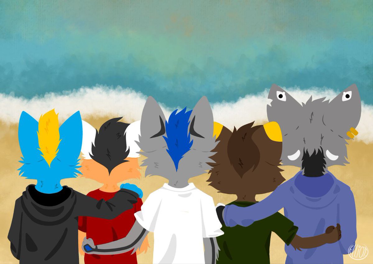 Sitting facing the sea, we enjoy the soothing sound of the waves and the  fresh sea air, while admiring fireworks on a distant coastline.
 
A beautiful memory gift from Elliot for CorentinWolf, Benn, Luka and me ❤️
 instagram.com/elliot.lacompo…