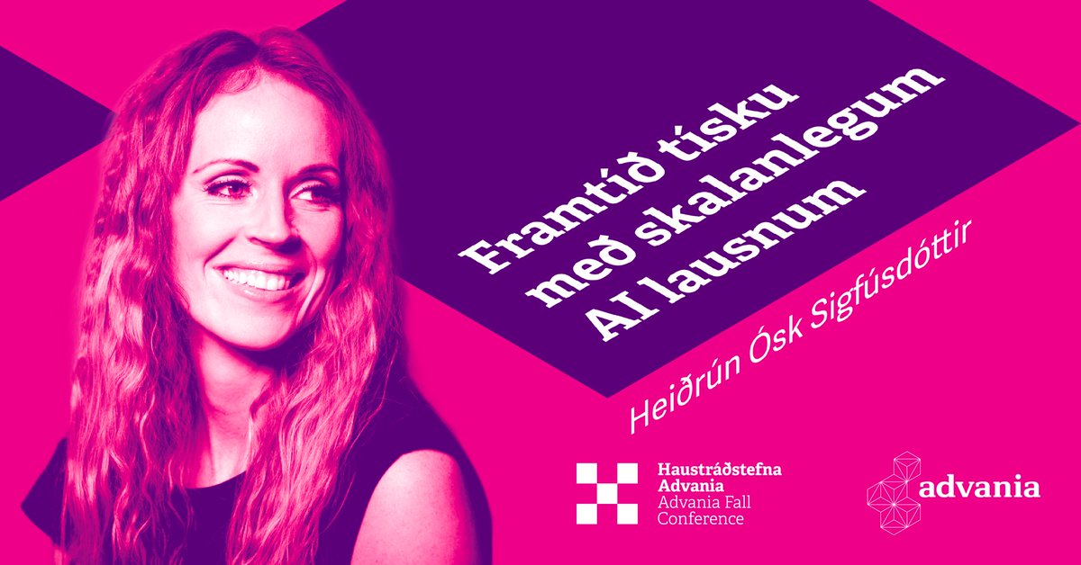Advania_is's tweet photo. Á Haustráðstefnu Advania mun Heiðrún Ósk Sigfúsdóttir forstjóri og stofnandi Catecut deila sinni vegferð sem frumkvöðull í nýsköpun. Hún fer einnig yfir það hvernig gervigreind er að umbreyta tískubransanum🙌

Skráðu þig núna👉https://t.co/8O7x9PQJF6 https://t.co/ljEKvdheYj