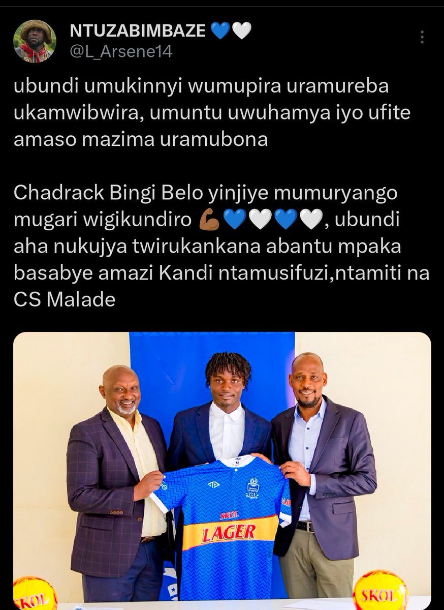 Icyo nkundira abahuriga bo mu Nzove. Agize amahirwe yigendeye utaramwita umugambanyi..!