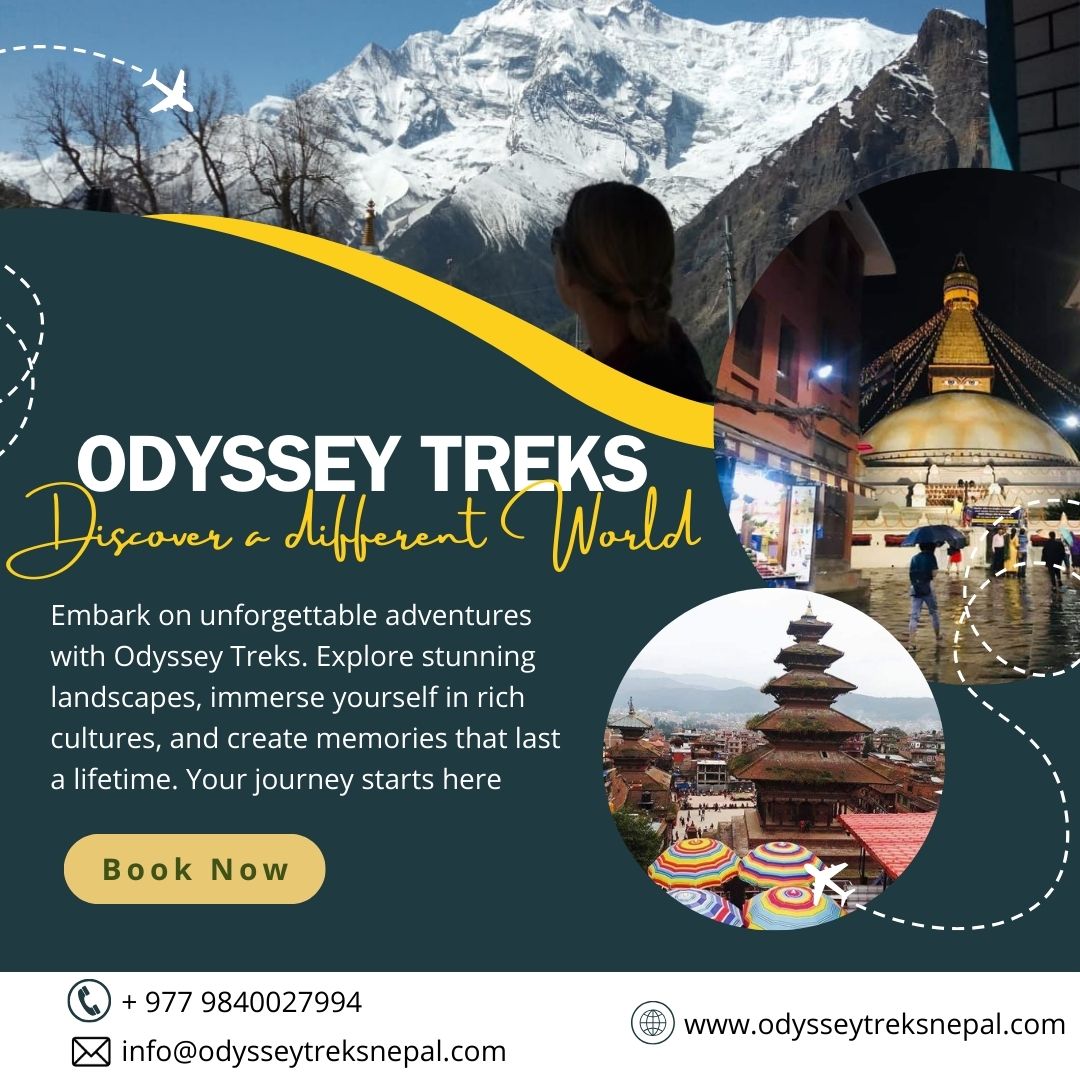 🌏 Ready to Discover a Different World?

Trek the Himalayas, explore ancient temples &amp; dive into Nepal’s rich culture with Odyssey Treks.
✅ Expert local guides
✅ Custom adventures
✅ Lifelong memories

Start your journey 👉odysseytreksnepal.com
#TrekNepal #OdysseyTreks #Nepal