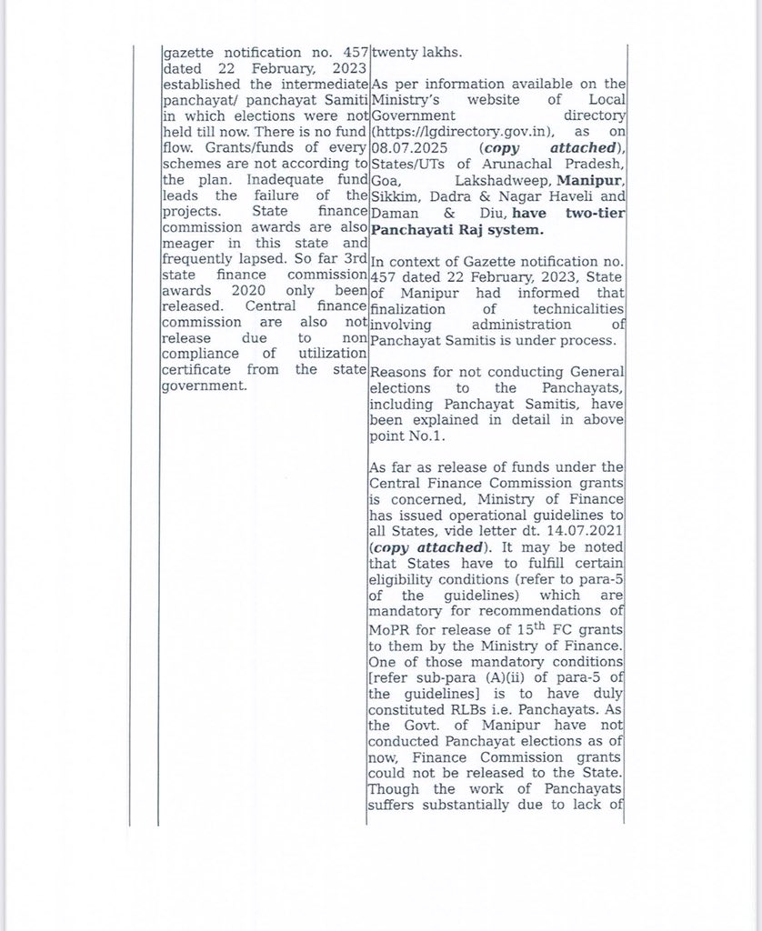 Maheshwar Thounaojam (@maheshwarthouna) on Twitter photo Hon'ble Union Minister Panchayati Raj, Shri Rajiv Ranjan, has examined the issue raised my me through Shri Ramdas Athawale based on memorandum submitted to me by the Ad-hoc Committee of all Manipur Elected Representatives of 2017, regarding the implementation of the Manipur Hon'ble Union Minister Panchayati Raj, Shri Rajiv Ranjan, has examined the issue raised my me through Shri Ramdas Athawale based on memorandum submitted to me by the Ad-hoc Committee of all Manipur Elected Representatives of 2017, regarding the implementation of the Manipur