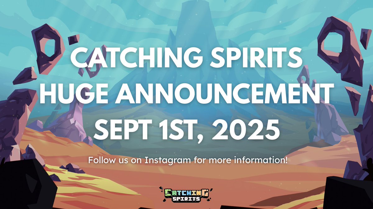 We're so excited to talk to you about our biggest milestone on Catching Spirits so far! 
Don't miss out on our huge announcement on Sept 1st, 2025 🙌 

#indiegame #gamedev #indiegamedev #GamingNews