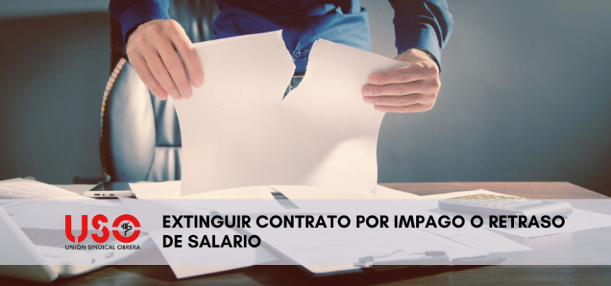 ℹ ¿La empresa no te paga o retrasa tu salario? 
Descubre si puedes extinguir tu contrato, los plazos legales y cómo reclamar el 10 % de interés de demora. 

👉Infórmate aquí: uso.es/como-extinguir… 

#USOTeInforma #DerechosLaborales
