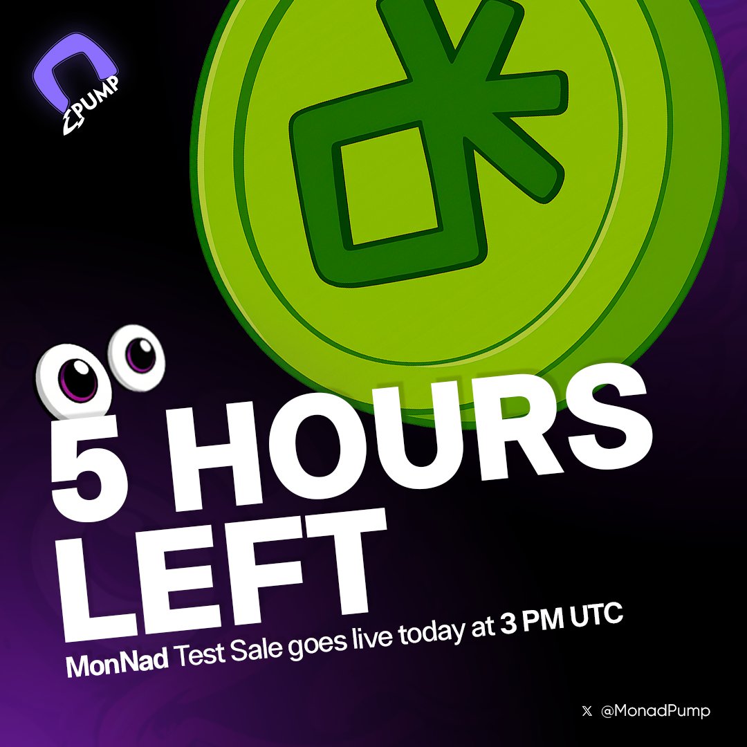 Mpump.xyz (@mpump_xyz) on Twitter photo 👀 Just 5 HOURS left until the <a href="/standarddotim/">Standard Protocol</a> Public Round 💜
Get Cashback in $MON 🎉
👉 mpump.xyz
#Monad #StandardProtocol #PublicRound #MonadPump 👀 Just 5 HOURS left until the <a href="/standarddotim/">Standard Protocol</a> Public Round 💜
Get Cashback in $MON 🎉
👉 mpump.xyz
#Monad #StandardProtocol #PublicRound #MonadPump