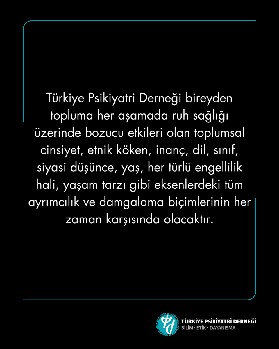 Etik ilkeleri ve mesleki değerleri gereği hekimler hiçbir koşulda hastalarına yönelik ayrımcı tutum sergileyemez, onları yargılayamaz, bu gerekçe ile sağlık hizmeti sunmaktan çekilemezler.

Bu mesleğin mensubu olarak bizler, bir hekimin sağlık hizmeti almak isteyen bir yurttaşı