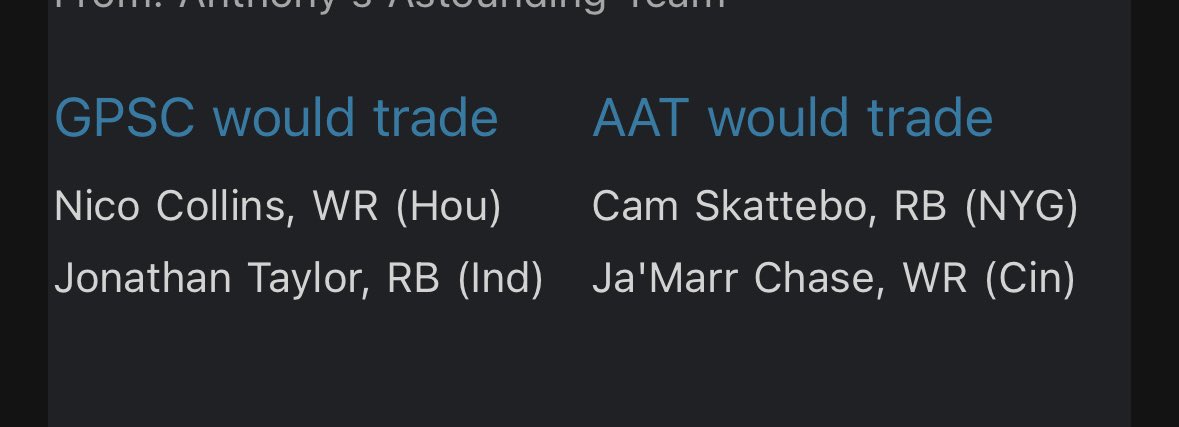 ShayneHughes32's tweet photo. @TheFFBallers woke up to this gem. I am the Nico owner - thoughts? https://t.co/ejFdMVXpNb