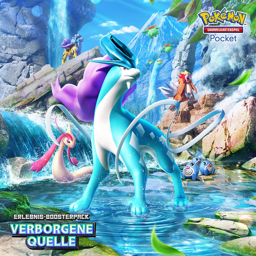 Die Verborgene Quelle erwartet euch! Taucht ein in eine brandneue Erweiterung, die jetzt in der App verfügbar ist. 🥽

Hinterlasst doch ein paar liebe Kommentare für Suicune, Entei und Raikou. 🥰