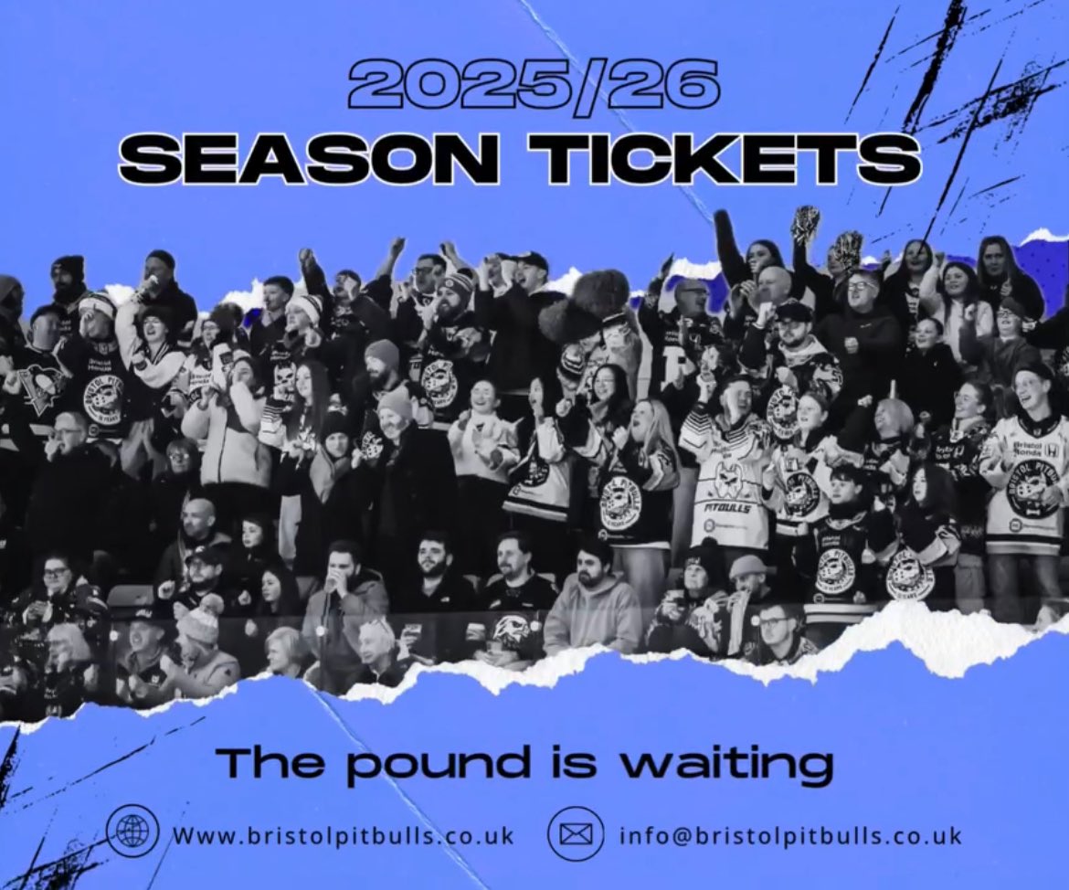 BristolPitbulls's tweet photo. 🔥 There’s still time to grab your season tickets for the upcoming 25/26 season!

🎟️ A season ticket guarantees your seat at all 29 home games so you’ll never miss a moment. 👀

So what are you waiting for? Contact us today to secure your seat!

📧 info@bristolpitbulls.co.uk https://t.co/ZXpNrwmqcr