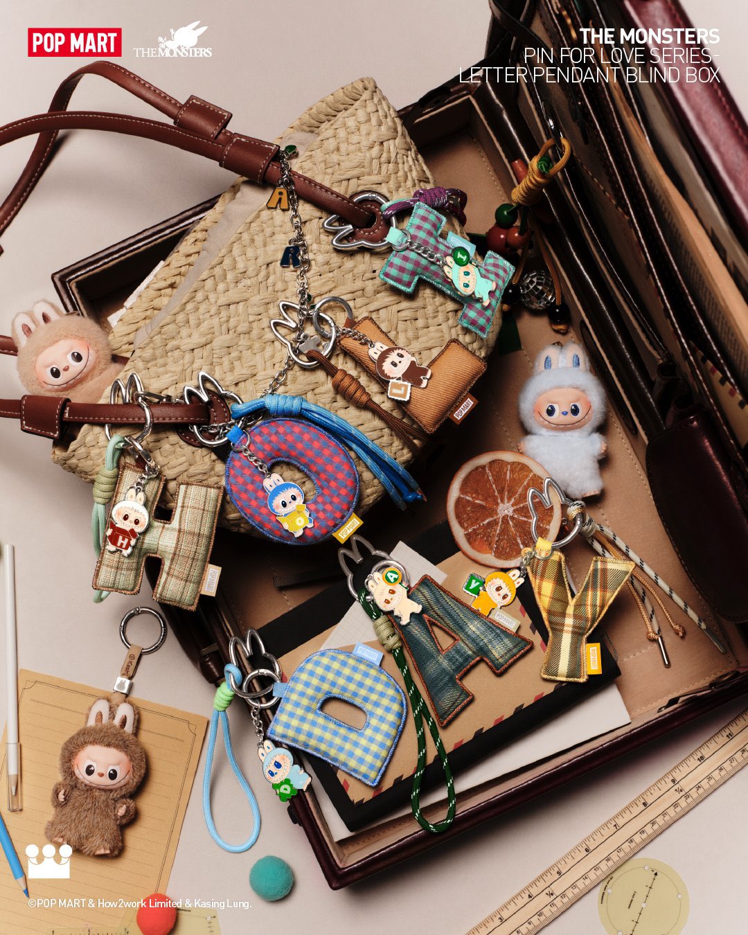 THE MONSTER PIN FOR LOVE アルファベットペンダント【Ｓ】 新品未使用】ラブブ PIN FOR LOVE アルファベットペンダント【S