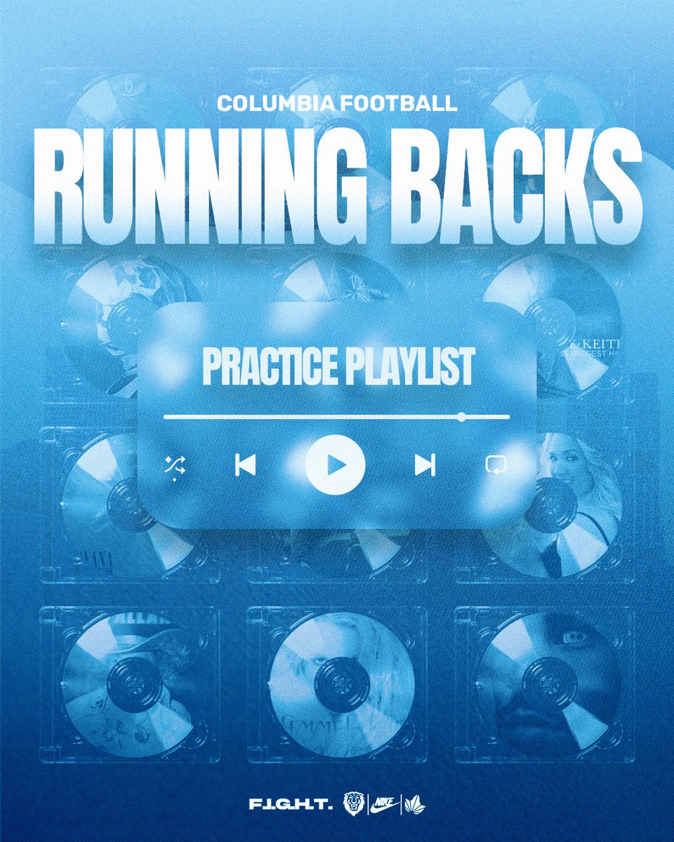 Columbia Football Recruiting (@cufbrecruiting) on Twitter photo RBs tasked with the early morning BOPS! ๐ถ
Day 6: Running Backs ๐จ 
Listen Here: tinyurl.com/4t25b4p3 ๐ง
F.I.G.H.T. RBs tasked with the early morning BOPS! ๐ถ
Day 6: Running Backs ๐จ 
Listen Here: tinyurl.com/4t25b4p3 ๐ง
F.I.G.H.T.