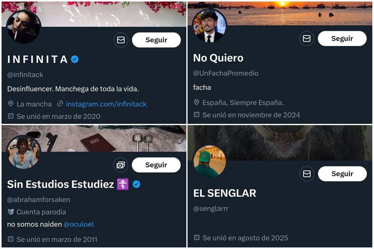 demócrata fusilable (@tonho_naval) on Twitter photo 🔥 Los agresores de <a href="/wiesenthal1632/">Romàn🔻</a> tienen nombre:
<a href="/infinitack/">I N F I N I T A</a>
<a href="/senglarrr/">EL SENGLAR</a>
<a href="/abrahamforsaken/">Sin Estudios Estudiez ☦️</a>
<a href="/UnFachaPromedio/">No Quiero</a>
El fascismo no es una estética, ni una opinión más. Es violencia.
Tenemos que conseguir que vuelva a provocar repugnancia. 👇 🔥 Los agresores de <a href="/wiesenthal1632/">Romàn🔻</a> tienen nombre:
<a href="/infinitack/">I N F I N I T A</a>
<a href="/senglarrr/">EL SENGLAR</a>
<a href="/abrahamforsaken/">Sin Estudios Estudiez ☦️</a>
<a href="/UnFachaPromedio/">No Quiero</a>
El fascismo no es una estética, ni una opinión más. Es violencia.
Tenemos que conseguir que vuelva a provocar repugnancia. 👇