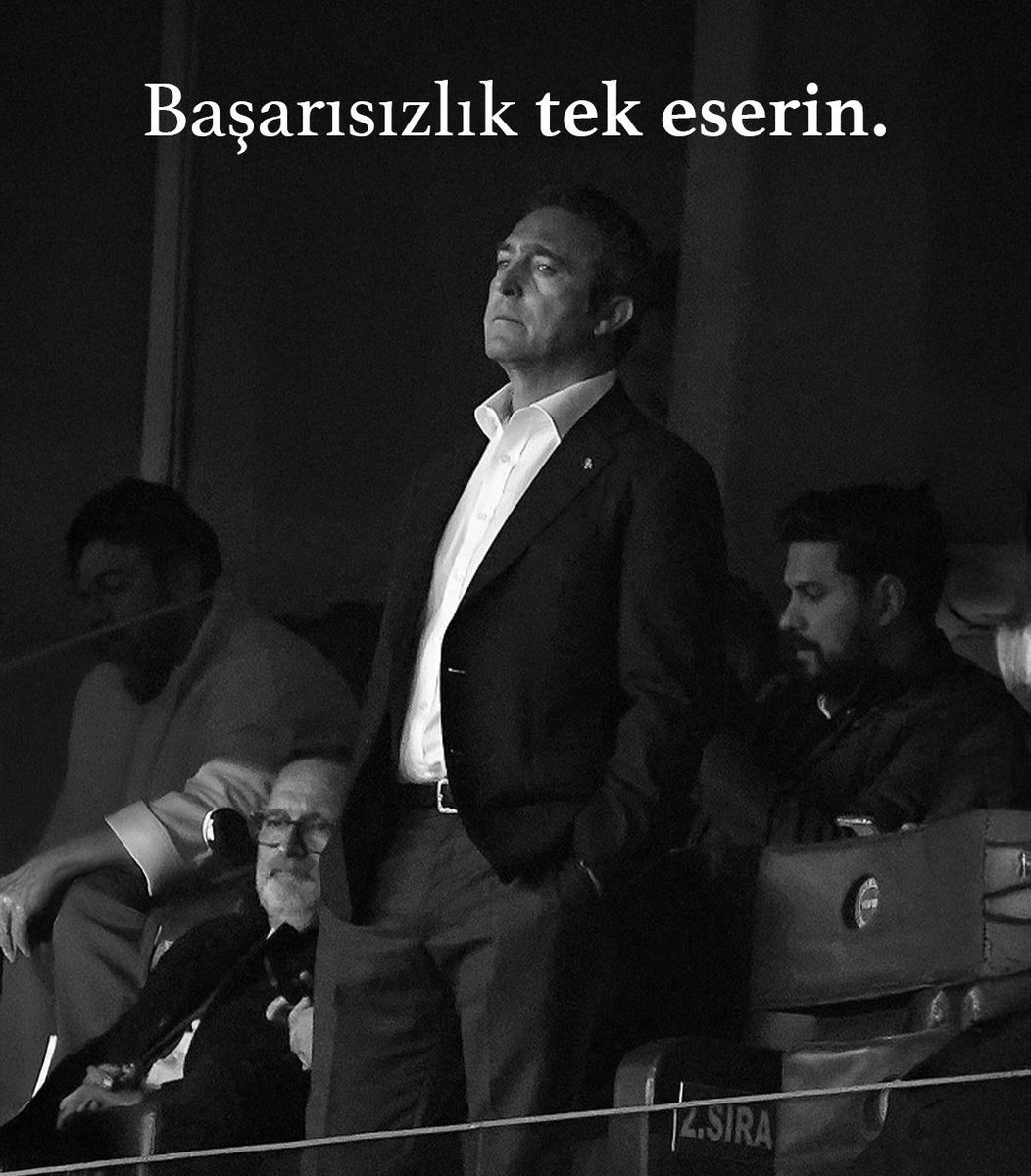 7 sene sıfır başarı

10’larca yalan

Her seferinde daha büyük rezillik

Egoist, üstten bakma

Para var, vizyon yok

CL maçları var Skriniar seviyesi 4-5 futbolcu alacağım dedi almadı.

Seni artık sevmiyoruz, hatta senden artık iğreniyoruz.

Tarihin en kötü BAŞKAN’ı 
#AliKocistifa