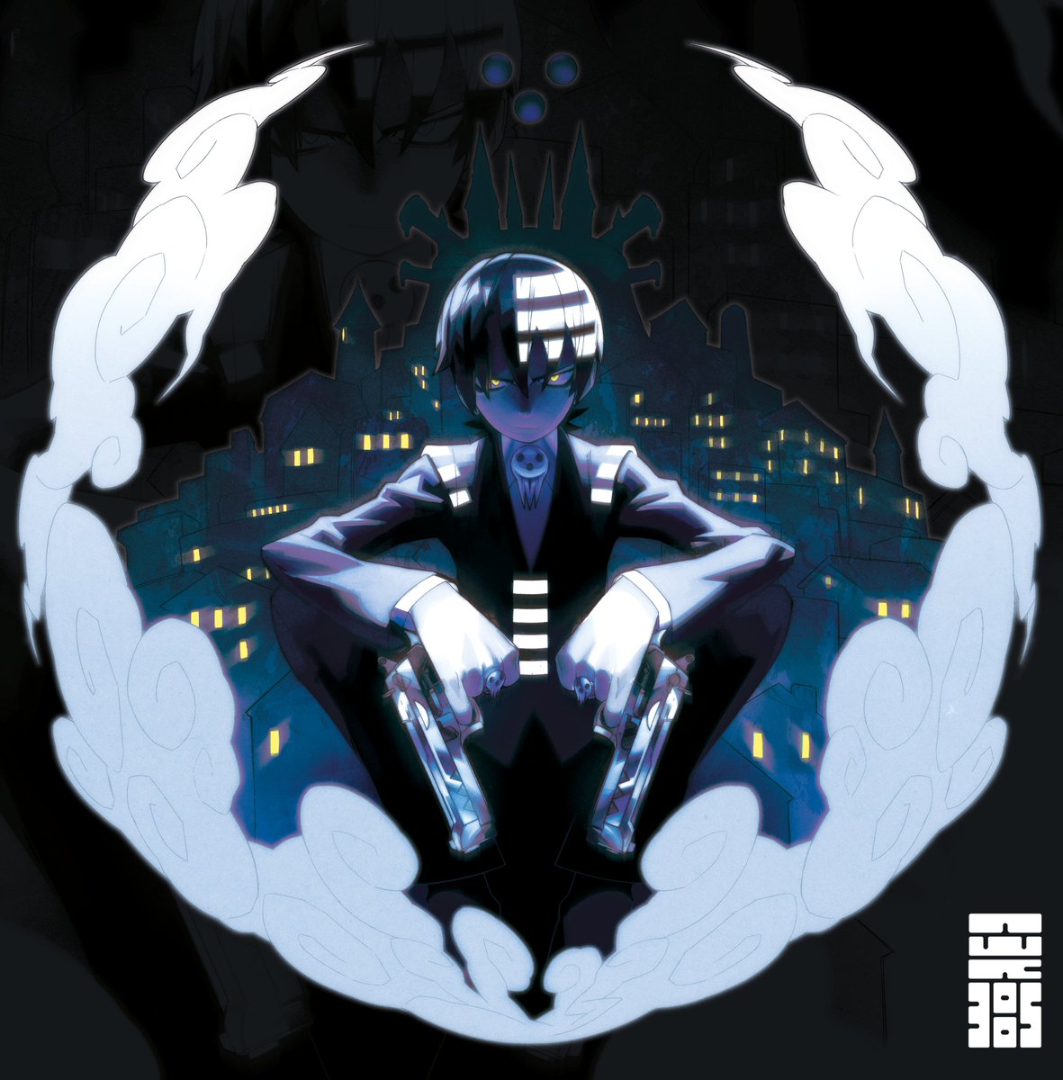 awk3005's tweet image. DEATH THE KID 
commission for @/hyperpins on IG