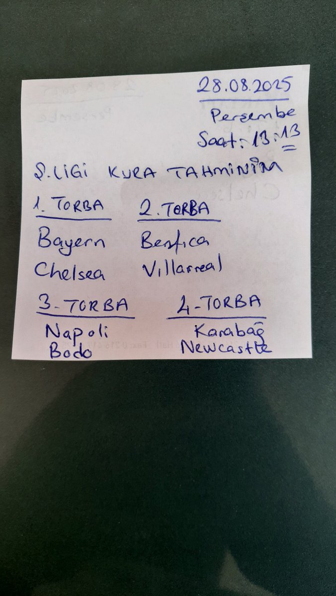 İş yerinden Kura Tahminim <a href="/GalatasaraySK/">Galatasaray SK</a>