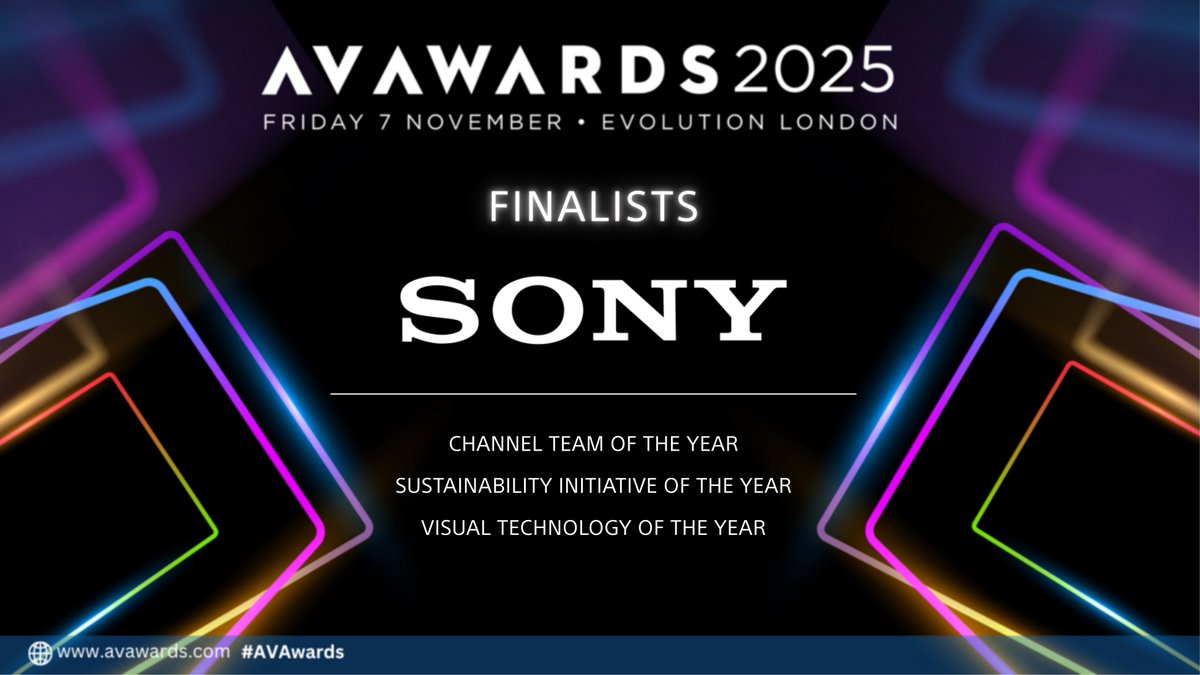 I am excited to announce that we are finalists in 3 categories at the AV Awards this year!

Channel Team of the Year
Sustainability initiative of the year
Visual Technology of the year

I'm looking forward to the night and can’t wait to see you all there!

#AVAwards 
#AVTweeps
