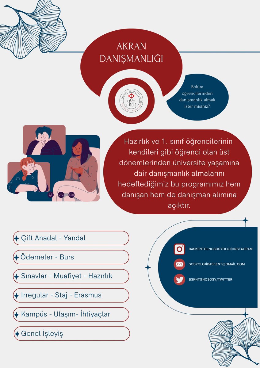 🤝 Yeni dönemde yalnız değilsiniz!
Başkent Sosyoloji’de Akran Danışmanlığı başladı.
Üst sınıflardan destek al, üniversite hayatına güvenle adım at! 🎓 #ÜniversiteYaşamı #AkranDanışmanlığı <a href="/baskentunv/">Başkent Üniversitesi</a>