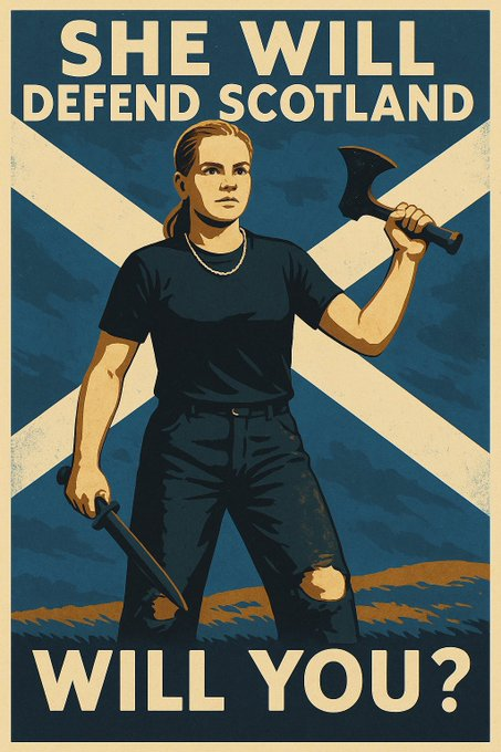 Una nena escocesa de 12 anys va haver de sortir amb un matxet i una destral en defensa de la seva germana, que estava sent molestada amb males intencions per un immigrant dels que no mengen pernil. A veure si sabeu qui ha estat detingut? Sí, ella.