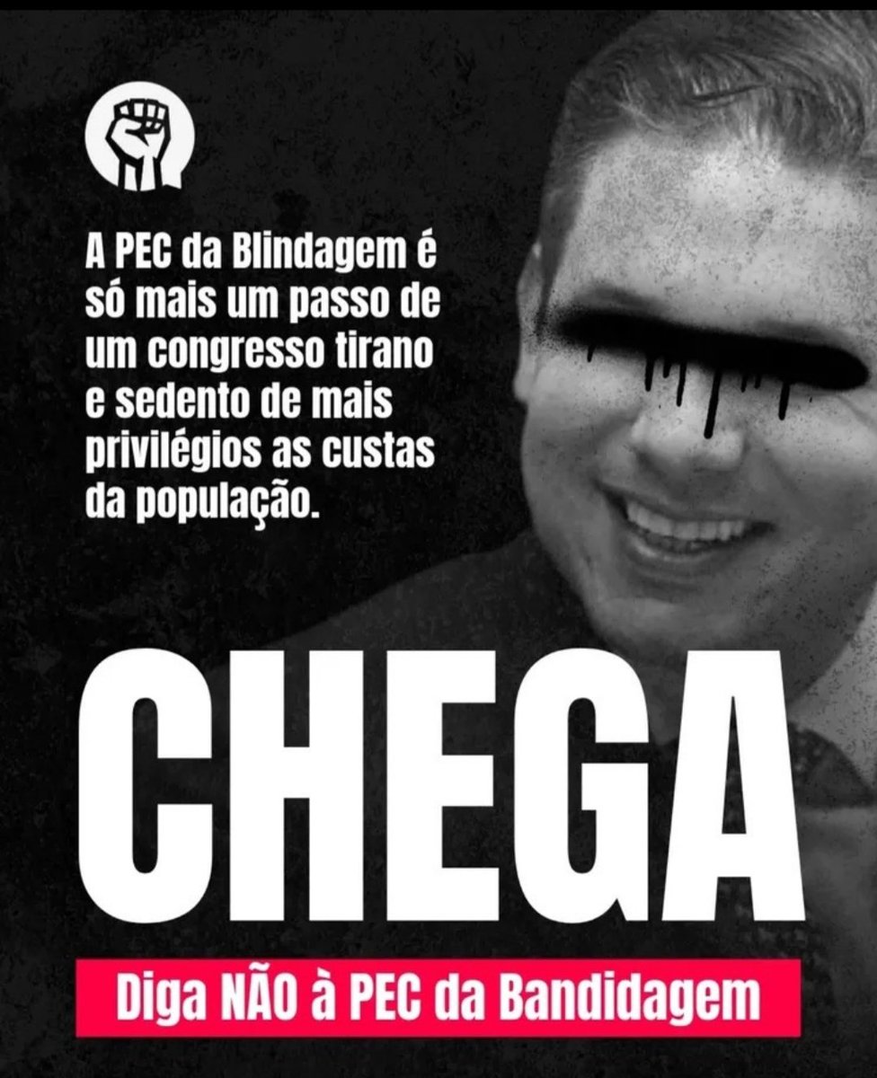 Parlamentares bandidos querendo ficar acima de tudo e de todos. Querem se tornar semi-deuses.
#Congressoinimigodopovo 
<a href="/HugoMottaPB/">Hugo Motta</a>