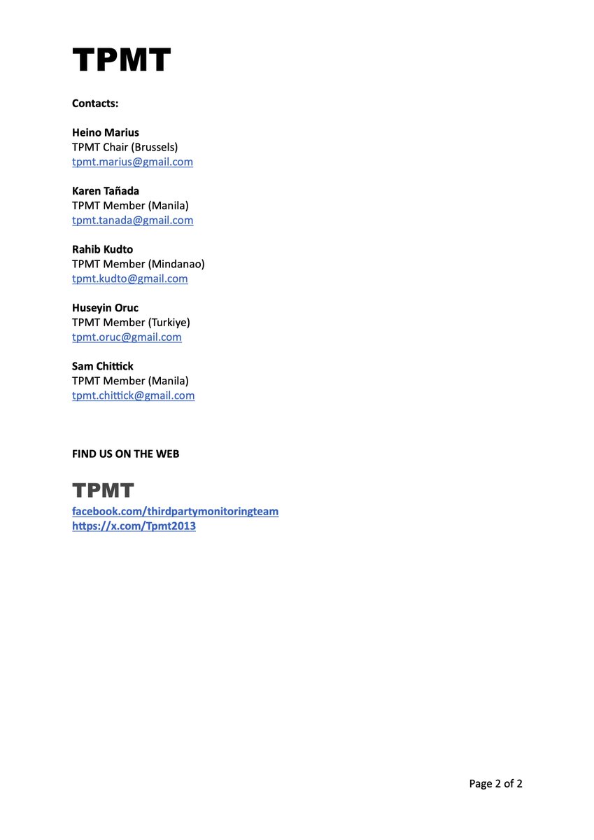 READ: TPMT calls for rebuilding trust to keep the Bangsamoro peace process on track as BARMM heads to its first regional elections. #BangsamoroPeaceProcess #CAB #BARMM