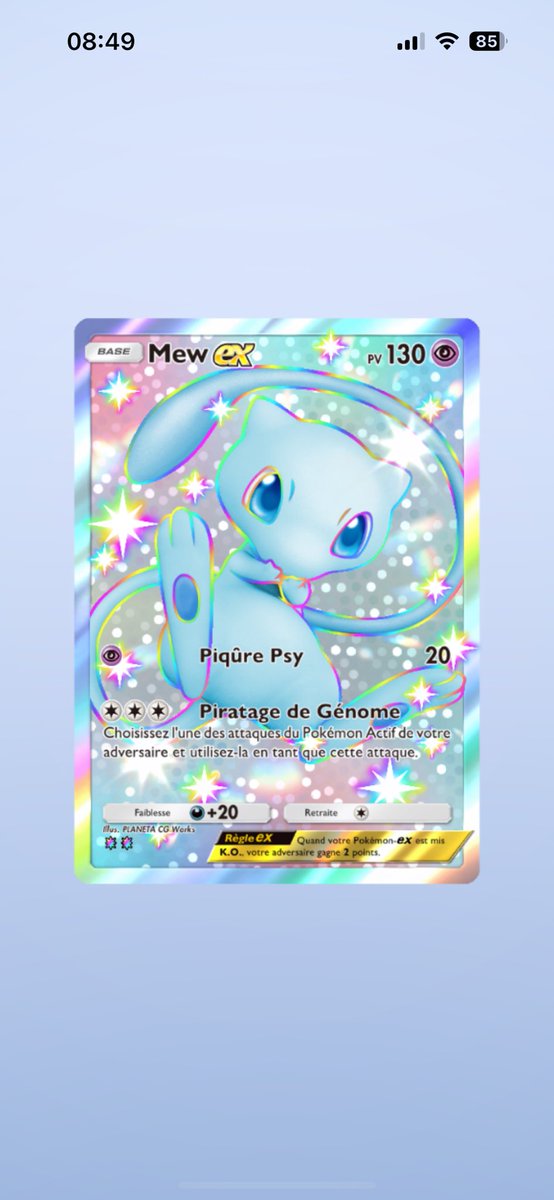 PierrotOmn's tweet photo. @PokemonTCGP_FR Y a pire en 20 boosters https://t.co/Q5xKfLxYHe