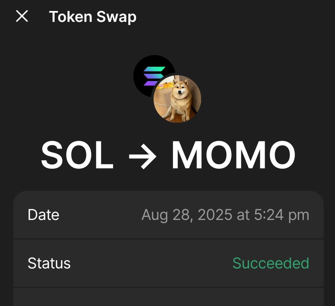 Just did a $MOMO buyback with creator rewards 🫶 

We will NOT be burning these tokens. 

Instead, all buybacks will be used in a way that benefits loyal holders, something new.

Stay tuned, more TBA 🫶