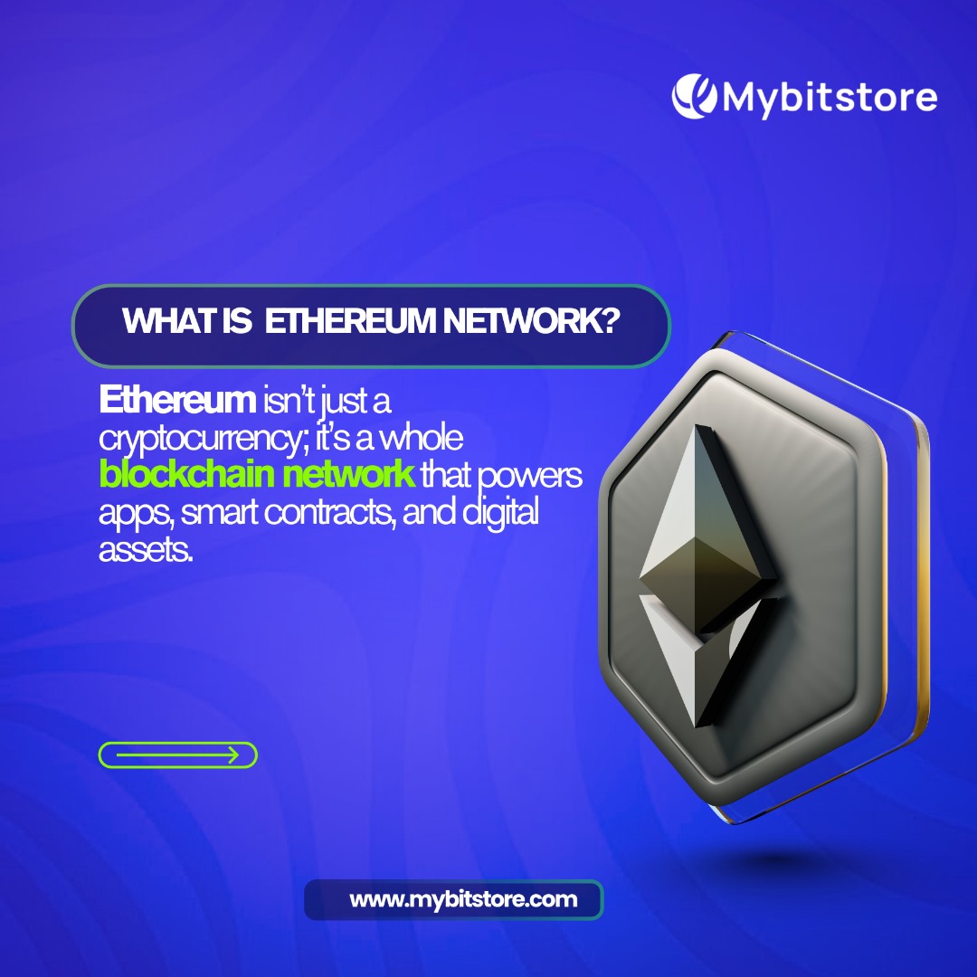 mybitstore's tweet image. Ethereum isn’t just digital money. It’s the backbone of NFTs, decentralised apps &amp;amp; the metaverse. Choose which coin works for you on Mybitstore... #mybitstore #EthereumNetwork #CryptoTrading #p2ptrading #blockchain