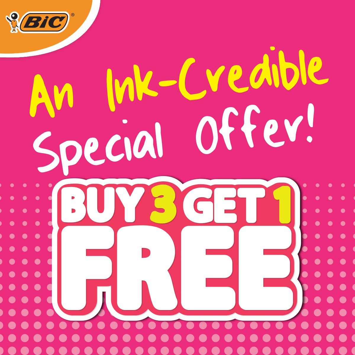 Pens have a habit of disappearing. This should help. Get 4 packs of selected Bic Cristal Originals for the price of 3. Order now before they walk off again. #ItStoreroom