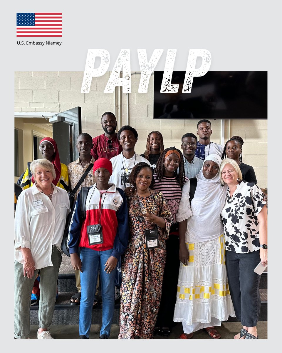 USEmbassyNiamey's tweet photo. 🏡 In Louisville, Kentucky, Nigerien participants experienced American culture through homestays with local families. Shared meals, community events, and daily life built lasting friendships and strengthened cross-cultural understanding. #PAYLP #USNiger65 #America250
🏡 À Louisville, dans le Kentucky, les participants nigériens ont découvert la culture américaine grâce à des séjours chez des familles locales. Repas partagés, événements communautaires et vie quotidienne ont permis de créer des amitiés durables et de renforcer la compréhension interculturelle.