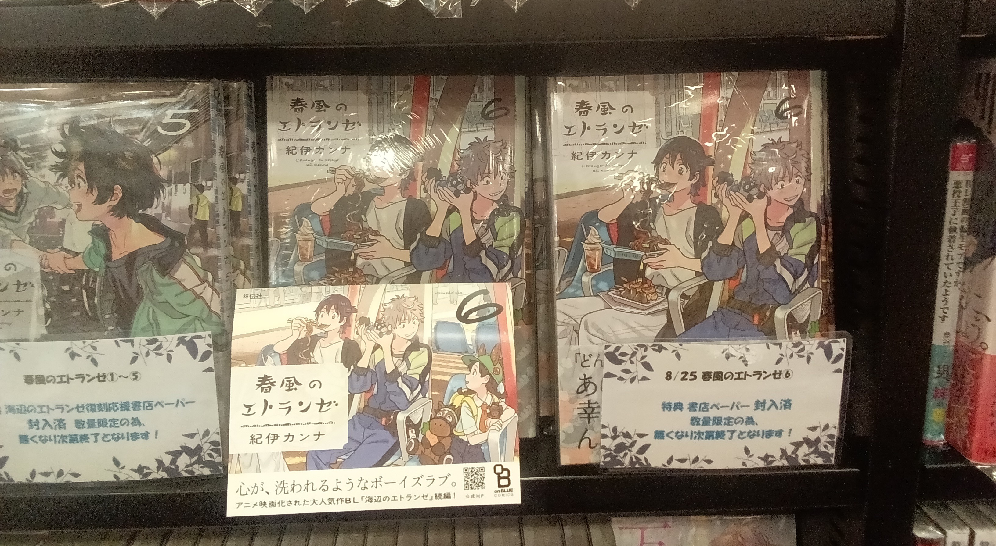 春風のエトランゼ色紙特典 春風のエトランゼ 箔押しサイン色紙 紀伊カンナ 橋本駿 知花実央