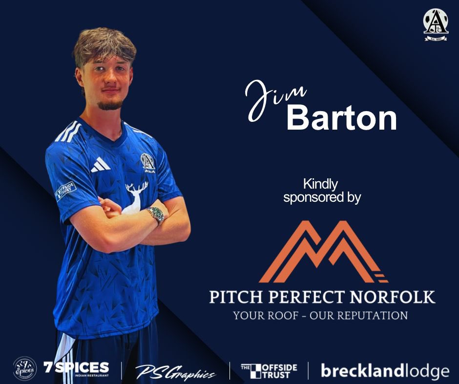 🚨PLAYER SPONSOR🚨

Massive thank you to Carsy and Pitch Perfect Norfolk for sponsoring Jim Barton this season. 

This will be Jim’s 3rd season with the boro and he’s become a huge part of our team providing goals, assists and hard work💙