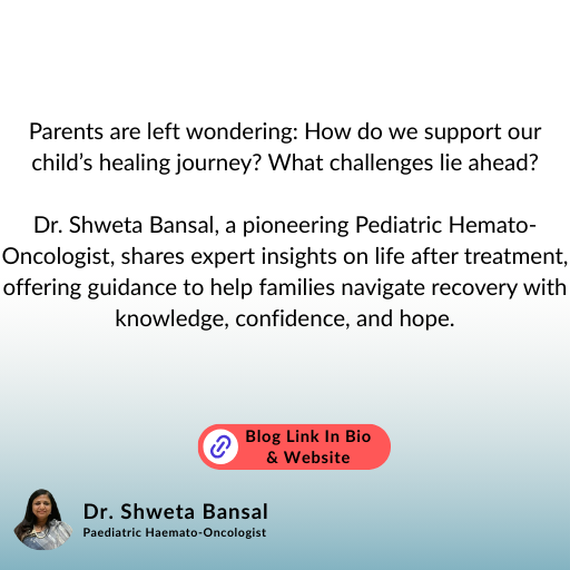 In this powerful piece, Dr. Shweta Bansal, Pediatric Hemato-Oncologist, sheds light on what comes after treatment, helping parents find answers.
To read more: tr.ee/8R_ZhJNs61
#Instaparentingapp #Instaparenting #ChildhoodCancerAwareness #LifeAfterCancer