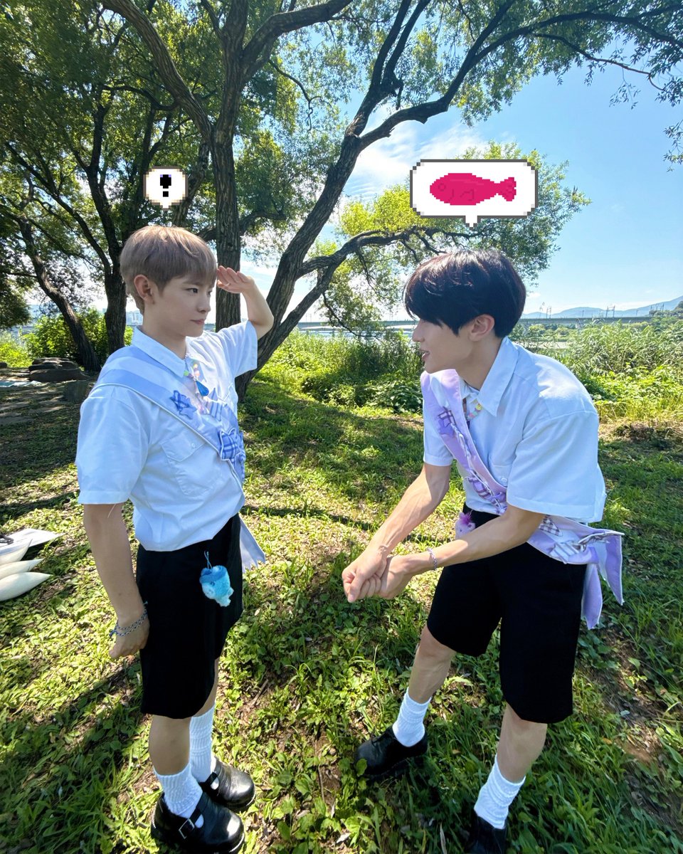 nctwishofficial's tweet photo. 시온이 유우시에게 생선을 잡아 오라 지시합니다.
비장의 낚시 실력을 보여주겠다는 유우시. https://t.co/XAKGcxJJWQ