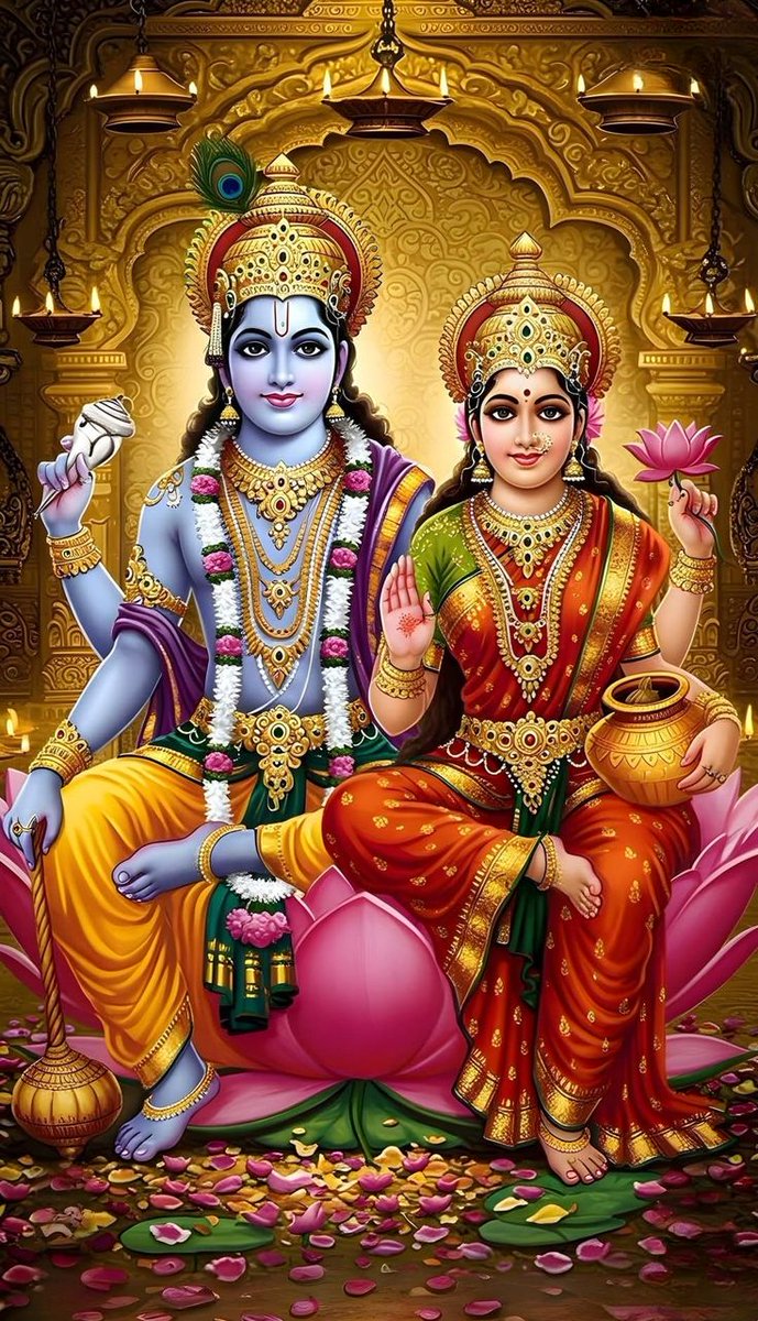 🌺 श्री लक्ष्मी नारायण जी की जय 🌺

जहाँ नारायण हैं, वहाँ लक्ष्मी स्वयं विराजमान होती हैं।
श्री लक्ष्मी नारायण जी का स्मरण करने मात्र से जीवन में सुख, समृद्धि और शांति का वास होता है।

🙏 भगवान विष्णु (नारायण) जगत के पालनकर्ता हैं, और माता लक्ष्मी धन, ऐश्वर्य व सौभाग्य की देवी