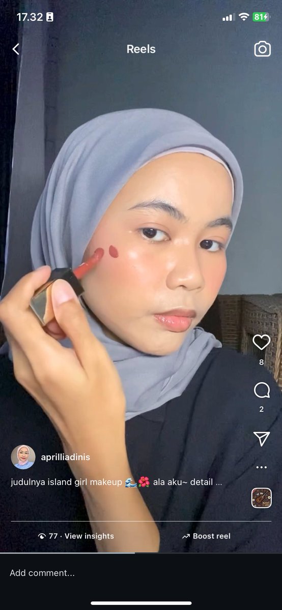 habis upload reel step makeup + ngoceh di voice over seruuu ih. cuma PRnya ngedit videonya itu beneran harus nunggu mood 🙂