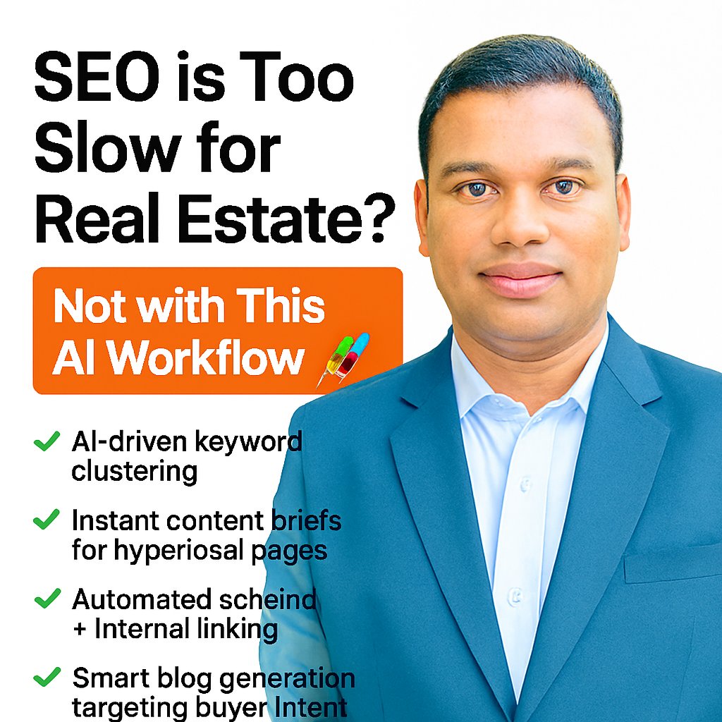 SEO is too slow for real estate? Not with AI 
🚀I help Toronto agents rank faster using
✅ Keyword clustering 
✅ Hyperlocal blogs 
✅ Schema automation 
✅ Real-time audits 
📢 Ready to ditch slow SEO? Reply with your city &amp; I’ll share a custom workflow. #AISEO #Real
#TorontoSEO