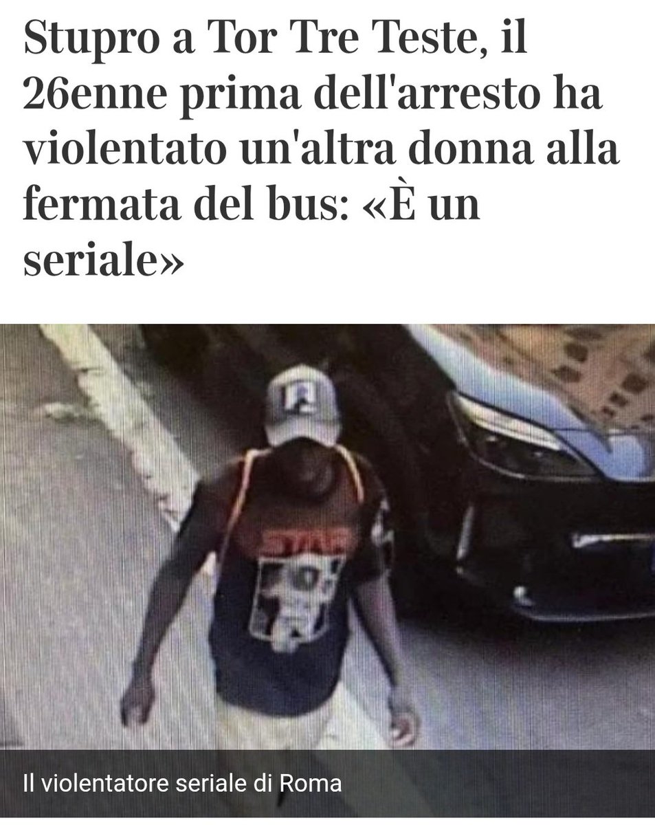 gigipodda's tweet image. Una #donna va al parco e un #nergi #clandestino dall'#islammerdistan, che non dovrebbe mai essere arrivato qui la #stupra. Poi ne stupra un'altra, ma se lo pensi o, peggio, lo scrivi sei un #razzista, #fascista e #islamofobo.

#poveri #comunisti #demmerda

ansa.it/sito/notizie/c…