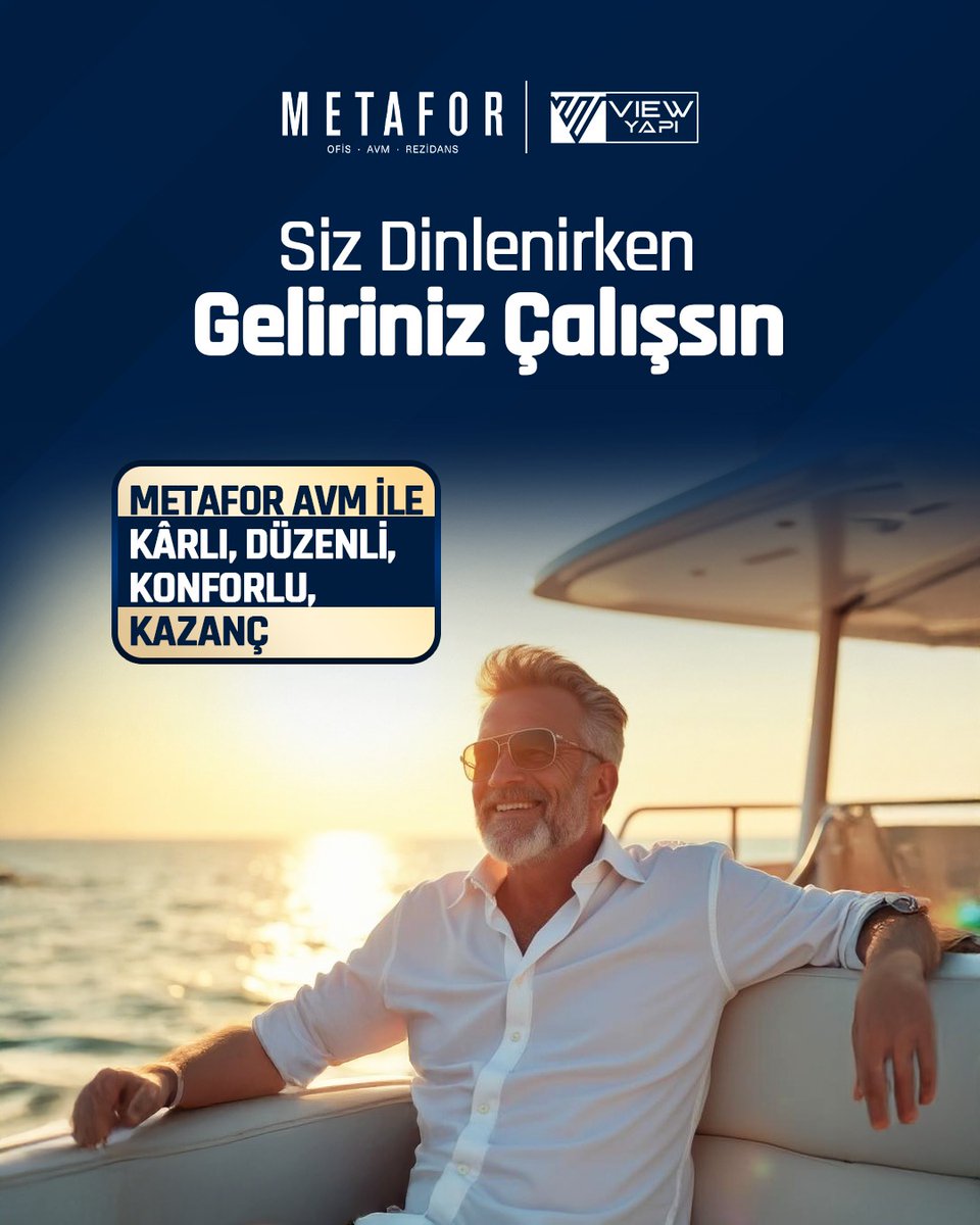 Birikimleriniz sizin yerinize çalışsın!
Metafor AVM ile düzenli getiri sağlayan güçlü bir yatırım yapın, ikinci bir maaş gibi sürdürülebilir kazanç elde edin. Getirinizle bugünkü konforunuzu koruyun, geleceğinizi güvence altına alın.
📞 Detaylı bilgi: 0312 342 03 40