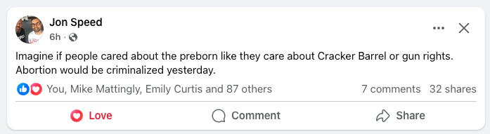 #CrackerBarrel #gunrights