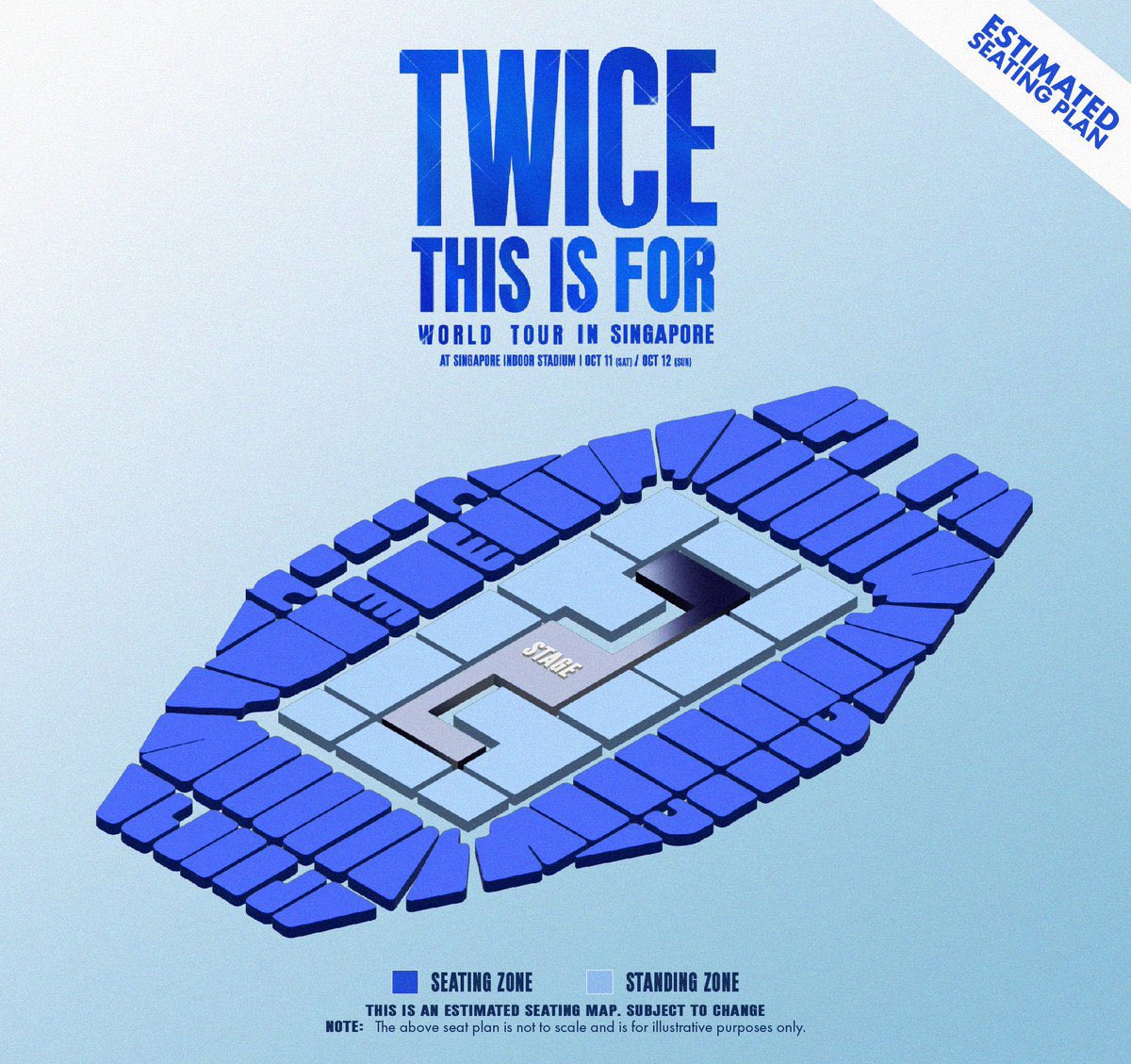 Just to remind Malaysia ONCE, the This Is For tour for TWICE is 360 ya, so the stage real be right smack in the middle that kind 🫡🩷