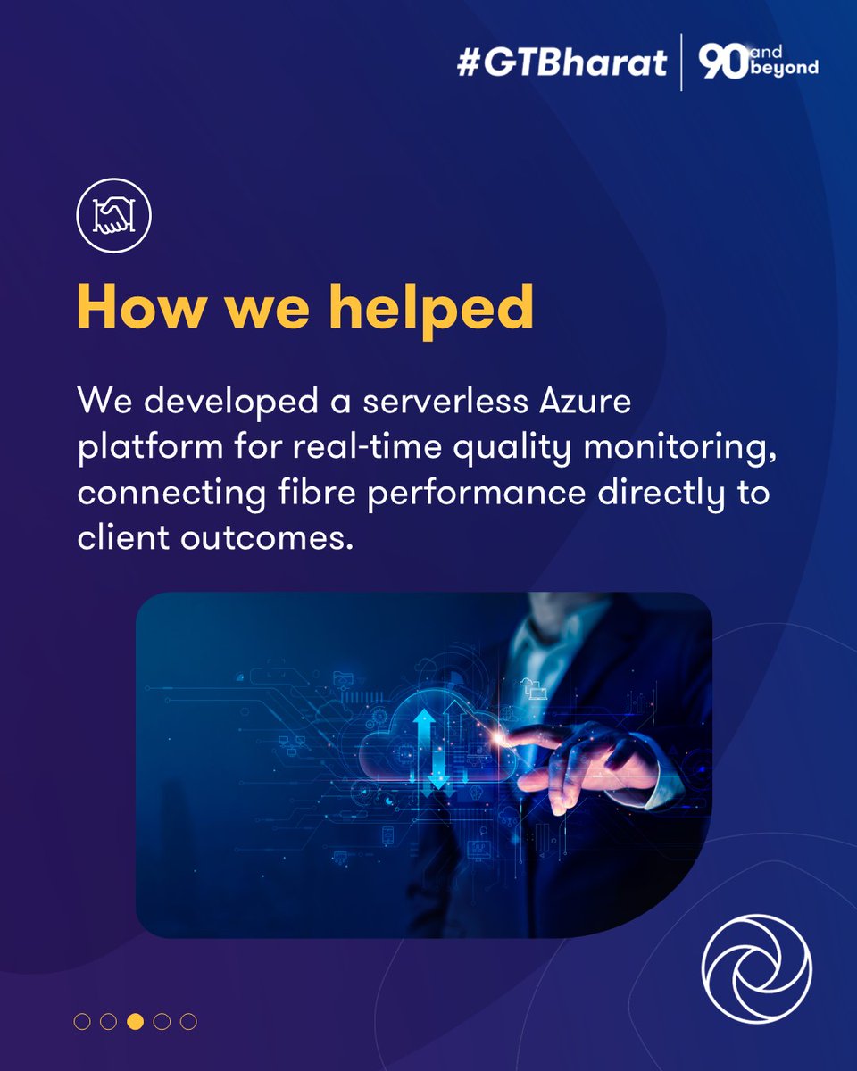 GrantThorntonIN's tweet image. #GTBharat helped a leading textile company move beyond reactive checks to real-time visibility. Using a serverless Azure platform, we enabled earlier detection of quality issues, faster resolution and direct linkage to client outcomes.

Visit: brnw.ch/21wVgb2

#CloudTech