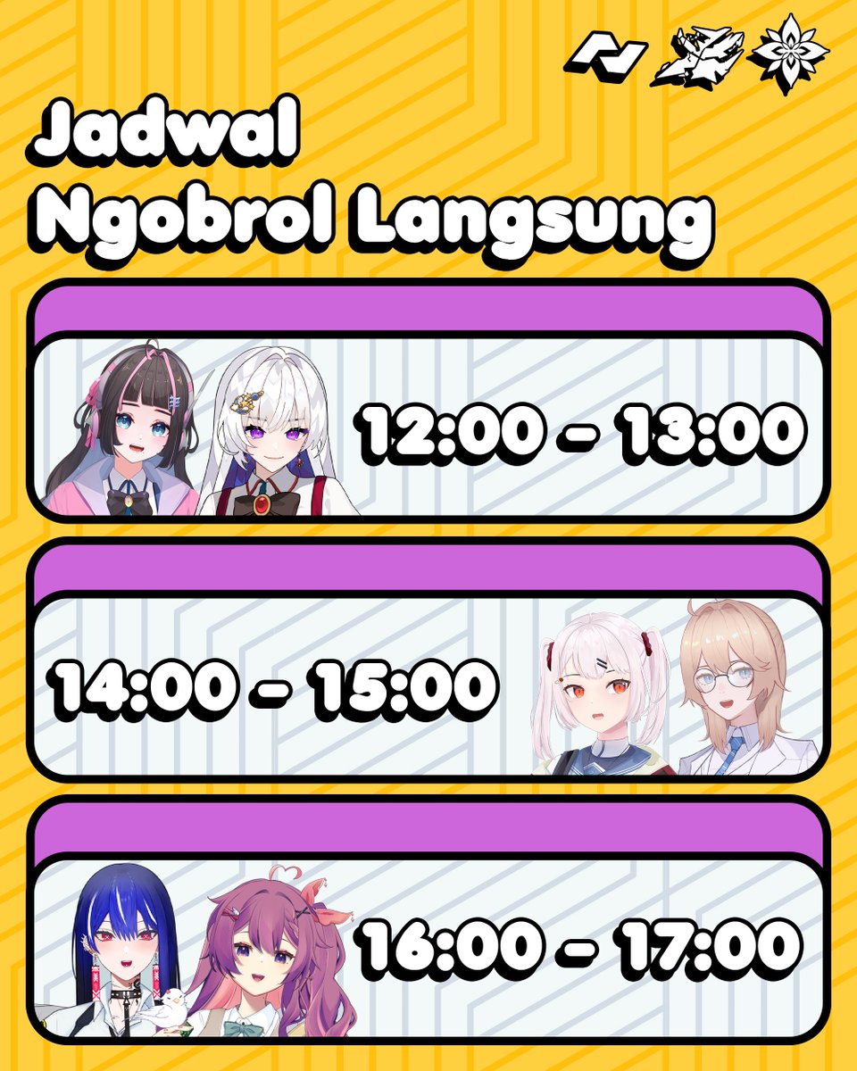 【Prism:NOVA HADIR DI WAGUFEST 2025】

Prism:NOVA akan hadir di Wagufest 2025!!🔥

🗓️ 31 Agustus 2025
📍 SMESCO Indonesia Indoor Hall, Booth E7&amp;E8

Kalian juga bisa bicara langsung dengan para talent disana loh👀

Jadi jangan lupa untuk kunjungi booth kami, ya!✨

(1/3)