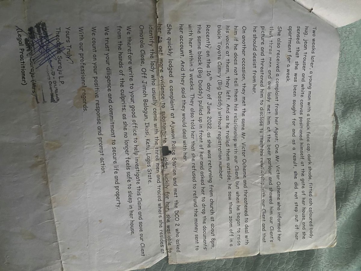 chyflex's tweet image. 🚨 PLEASE HELP! 🚨

I am calling on the Nigerian Police Force and the public at large to please come to my sister’s rescue. 🙏

Her ex-husband has been using the police to intimidate and harass her repeatedly. She no longer feels safe at home.