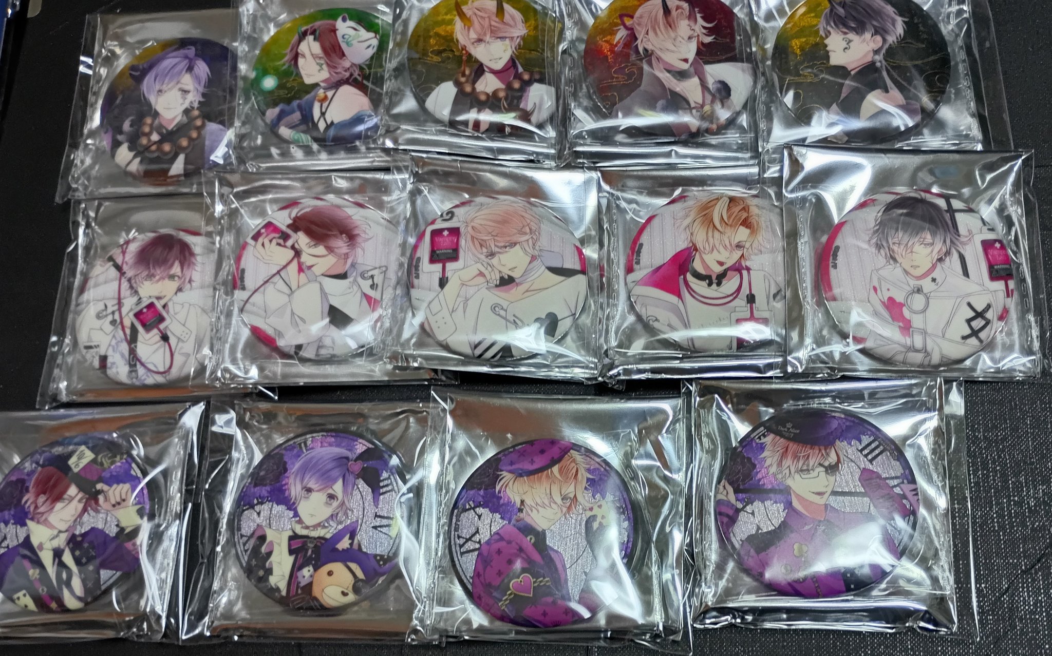 ディアラバ 缶バッジ カナト ホロ デスパレード DIABOLIK LOVERS 死の祝祭-Death Parade- | Rejet