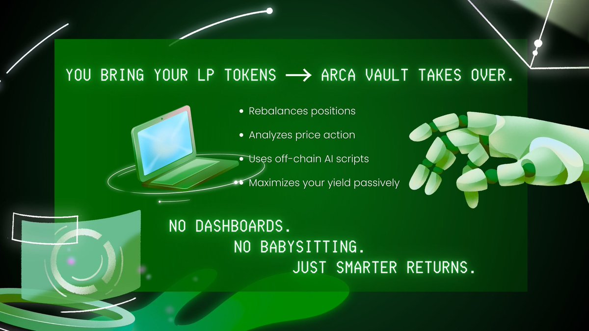 Krypt⭕Kwack (@kryptokwack) on Twitter photo Farming on <a href="/SonicLabs/">Sonic Labs</a> isn’t built for everyone. Bin placements, LP ranges, fee tiers, it can get overwhelming fast.
That’s why <a href="/arcaFinance/">arca Finance</a> was built, to strip away the complexity and onboard the next wave of users into yield farming and DeFi, without the headache.
You don’t Farming on <a href="/SonicLabs/">Sonic Labs</a> isn’t built for everyone. Bin placements, LP ranges, fee tiers, it can get overwhelming fast.
That’s why <a href="/arcaFinance/">arca Finance</a> was built, to strip away the complexity and onboard the next wave of users into yield farming and DeFi, without the headache.
You don’t